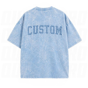 <b>Sky</b> <b>Blue</b> Rhinestone T-Shirts Custom Cotton <b>Tops</b> Premium Streetwear Casual Fashion Wear Custom Brand Logo Graphic Tees Wholesale - Product Image 5