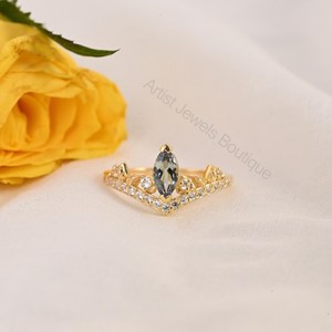 Anillo de Tanzanita Natural Rara con Plata de Ley 925 y Oro Sólido, Joyería Fina, Proveedor Mayorista OEM ODM - Product Image 2