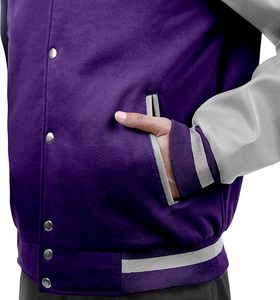 <b>Mens</b> Fashionable Custom <b>Varsity</b> <b>Bomber</b> <b>Jacket</b> With Personalized Logos Names Numbers Embroidery Patches And Modern Streetwear - Product Image 2