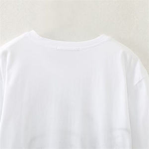 เสื้อยืดผู้หญิงแฟชั่นใหม่ สีพื้น พิมพ์ลาย แขนสั้น ทรงปกติ เซ็กซี่ เรียบง่าย ผ้าฝ้าย 100% คอกลม ใส่ได้ในฤดูร้อน ปรับแต่งได้ - Product Image 3