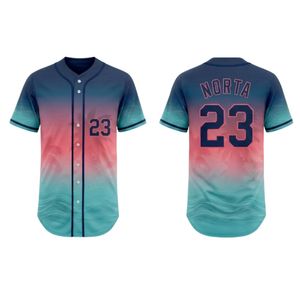 เสื้อเบสบอลสีแดงคลาสสิก แต่งขอบสีทอง ผ้าซับลิเมชั่นเนื้อแน่น ระบายอากาศได้ดี เหมาะสำหรับทีมชาย ผู้ใหญ่ - Product Image 6
