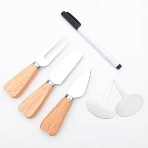 Heart Shaped Wooden Chopping Board With <b>Cheese</b> Knives And Marble Lid Multifunctional Serving <b>Set</b> - Product Image 3