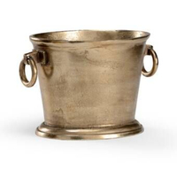 Seau à glace en bois de qualité supérieure en forme de baril avec insert en acier inoxydable, accessoire de bar à prix abordable pour la vente en gros