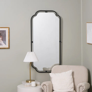 Miroir mural extra long, miroir de salle de bain pleine longueur avec cadre en métal pour la décoration du couloir - Product Image 4