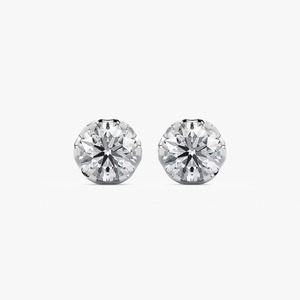 Pendientes de Diamante Cultivado en Laboratorio con Corte Brillante Redondo de 3CTW en Oro Blanco de 14K con Certificación IGI, Joyería Moderna para Mujer - Product Image 6
