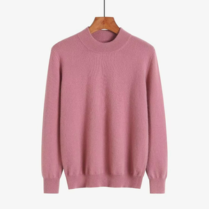 Suéter de Punto Sólido para Mujer, Estilo Kawaii, Cuello Redondo, Informal, Suéter Mujer, Tops, Jersey Dulce de Manga Larga para Mujer - Product Image 5