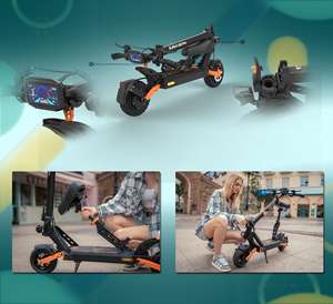 Patinete Eléctrico G2 Pro, 15.6Ah, IP54 Impermeable, 55KM de Autonomía, Pantalla a Color, Plegado con un Botón, Marco de Aluminio, Ideal para Desplazamientos en el Campus - Product Image 6