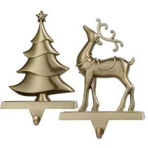 Premium Metal <b>Stocking</b> Hanger <b>Christmas</b> Decor Piece for Winter Home Collection - Product Image 1