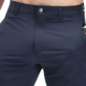 Pantalones Chinos Elásticos Casuales Elegantes para Hombre con Cierre de Botones, Lazos para Cinturón, Bolsillos Laterales Funcionales, Corte Ajustado Cómodo - Product Image 3