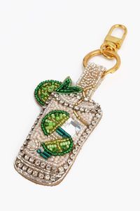 Llavero de Lujo con Bordado y Cuentas, Hecho a Mano con Detalles Intrincados, Elegante Adorno para Bolso y Accesorio de Moda para Mujer - Product Image 2