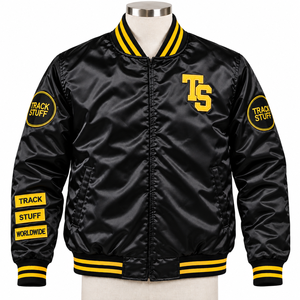 Vente directe usine Nouvelle Arrivée Blouson matelassé homme à manches longues en toile avec col montant, personnalisable sur le devant, prix de gros Hiver - Product Image 3