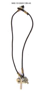 Collar de Moda MAE con Cuentas de Hueso, Cuentas de Piedra Natural en Forma de Corazón de Colores, Joyería Unisex para Hombres y Mujeres, Ideal para Fiestas y Eventos - Product Image 3