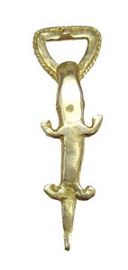 Abridor de Botellas de Latón con Forma de Cocodrilo, Acabado Dorado Tribal, Abridor de Botellas de Cerveza Decorativo de Metal, Herramienta de Cocina Hecha a Mano con Forma de Animal, Decoración para el Hogar y Bar - Product Image 4
