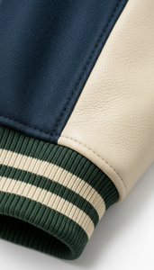 Vêtements de style américain durables avec doublure matelassée et broderies, vente en gros, vêtements de haute qualité, style universitaire - Product Image 5