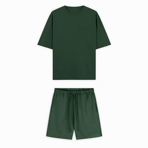 Camisa de Verano de Diseño Nuevo, Corta, con Dos Bolsillos Laterales, Lisa, Formal, OEM, Cómoda y a la Moda, Conjunto de Dos Piezas para Hombre - Product Image 1