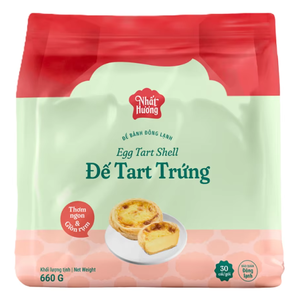 ราคาโรงงาน ขายส่ง OEM/ODM ผู้ผลิตส่งออก ฮาลาล ทาร์ตเบเกอรี่ ขนมหวานแช่แข็ง พาสต้าทาร์ตไข่โปรตุเกสแบบยังไม่อบ 660 กรัม รสหวาน - Product Image 1