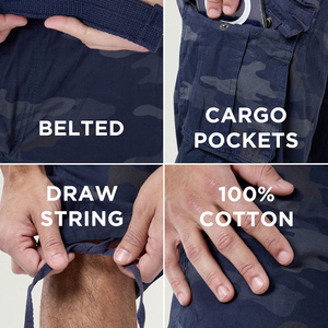 Pantalon Capri Élastique Tactique Premium pour Homme – Respirant, Multi-Poches, Coton, Idéal Été et Activités de Plein Air - Product Image 3