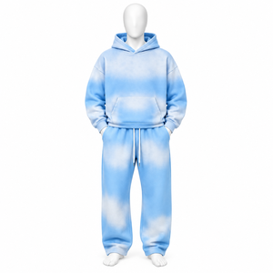 Men New Style Hooded Tracksuit Set Solid Color Casual Full Length 100% Cotton Breathable Regular Fit Sweat <b>Suit</b> <b>For</b> <b>Sale</b> - Product Image 3
