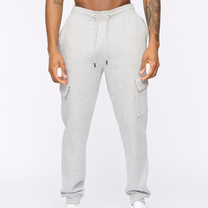 Pantalones Deportivos de Algodón para Hombre, Cintura Elástica con Cordón, Bolsillos Laterales, Estilo Casual para Otoño - Product Image 1