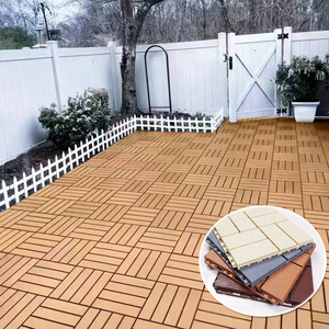 PP Suspended Assemble Sports Floor Garden Wood Grain Vinyl Flooring Deck Tiles Modern Anti-Slip Click Lock System - Product Image 1