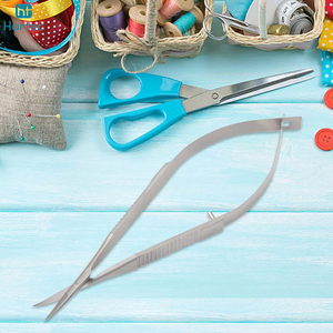 2 Pcs Steel Spring Embroidery <b>Scissors</b> & Cross Stitch <b>Sewing</b> Craft Small Tool, Cuticle Nail Trimming Cuticle Spring <b>Scissors</b> - Product Image 6