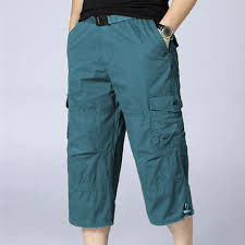 Pantalones Cortos Cargo de Algodón 100% para Hombre, 280 gramos, Color Sólido, para Verano, Uso Diario, Casual, Moda, Servicio Personalizado OEM - Product Image 2