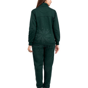 Conjunto deportivo de dos piezas de algodón cálido para mujer, para ropa informal de calle y atuendo de invierno. - Product Image 6