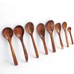 Cucharas de Madera Ecológicas Desechables 99 Gold Data Mini de 15 ml, Aptas para Lavavajillas, Resistentes al Calor, con Acabado Espejo, Diseño Minimalista, Ligeras y Duraderas - Product Image 3