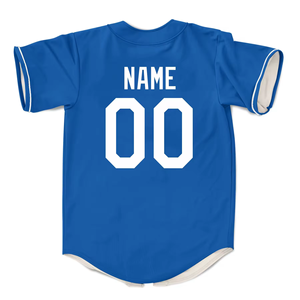 Custom 100% Polyester Baseball Jersey High Quality and Breathable Plus Size Options Designed for Men - Product Image 2