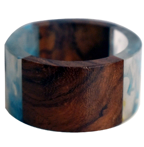 Porta servilletas de madera y resina de forma personalizable, ligero, hecho a mano, pulido natural, excelente calidad y buen precio. - Product Image 1