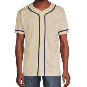 Maillot de baseball personnalisé en polyester de haute qualité pour hommes, style vintage, broderie en maille, sublimation, anti-bactérien, vente en gros - Product Image 3
