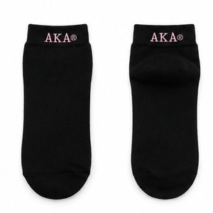 AKA Anklet 3 Pack <b>Black</b> No Show <b>Socks</b> Soft Stretch Low Cut Everyday Comfort <b>Socks</b> for Women Alpha Kappa Alpha Apparel Accessory - Product Image 1