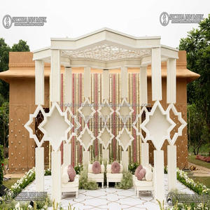 Golden Carved Mandap For Wedding - Product Image 6