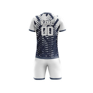 Uniformes de Fútbol Personalizados al por Mayor, 100% Poliéster, Conjuntos de Camisetas de Fútbol Transpirables para Hombre, Sublimación, Servicio OEM para Adultos - Product Image 4