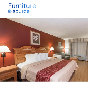 Ensemble de meubles d'hôtel haut de gamme rembourrage en bois massif en cuir PU chambre à coucher design personnalisé fabricant OEM usine Vietnam - Product Image 2