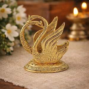 Support de serviette vintage en forme de cygne, décoration de table en métal - Product Image 6