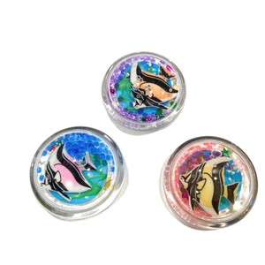 Vòng Acrylic Nam Châm Tủ Lạnh Với Chất Lỏng Bên Trong 3D Angelfish Thiết Kế-Lưu Niệm Ủng Hộ Đảng Giveaway - Product Image 1