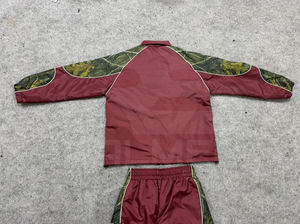 2026 Casual Wear <b>Trouser</b> and Jacket 100% Nylon Water Proof Reflective Lines Camo Design Windbreaker Tracksuit For <b>Men's</b> - Product Image 5