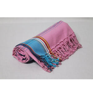 Toalla Kikoy Turca Moderna de Primera Calidad, 100% Algodón, Diseño de Rayas Rosas, Secado Rápido, Ecológica, para Uso en la Playa - Product Image 2