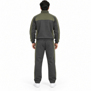 Conjunto Deportivo de 2 Piezas, Sudadera Holgada y Pantalones Deportivos, Tejido Polar de Poliéster/Algodón Grueso, Antibacterial, Ecológico, Estilo Urbano para Invierno - Product Image 5
