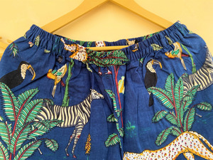 Ensemble de pyjama en coton 100% fait main en Inde, imprimé jungle, vêtements de nuit, pyjama en coton doux - pyjama en pur coton, pyjama à imprimé bloc - Product Image 4