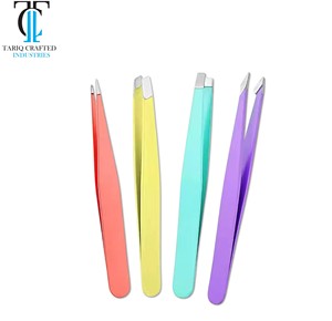 Ensemble de pinces à épiler pour sourcils, professionnelles, en acier inoxydable, pointe inclinée de précision, pointe pointue, pour le modelage des sourcils et du visage - Product Image 6