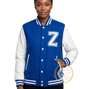 Chaqueta Universitaria Personalizada Zeta Phi Beta, Ropa de Sororidad, Alta Calidad, 100% Algodón, Forro Polar, Secado Rápido, Transpirable, Bordado Frontal - Product Image 1