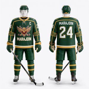 Tenue d'entraînement de hockey sur glace, vêtements de sport, uniforme d'équipe, meilleur design, best-seller pour les uniformes de hockey sur glace - Product Image 5