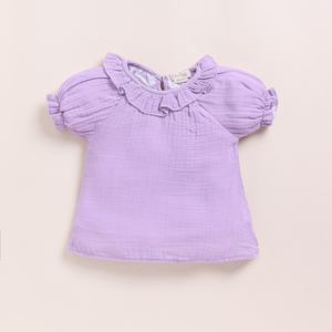 Conjunto de ropa de bebé con volantes y muselina orgánica de primera calidad para recién nacidos - Product Image 2