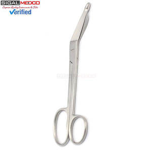 Ciseaux à pansements Lister de 8 pouces avec un grand anneau, en acier inoxydable, pour infirmières, médecins et usage médical d'urgence - Product Image 5