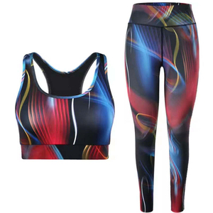 Yoga Set Three Piece Fitness Outfit Jacket Sports Bra <b>Leggings</b> Stylish Gym Wear Yoga Set For Womens Running Training Activewear - Product Image 4
