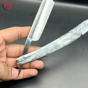 Professional Single Blade Stainless Steel <b>Straight</b> <b>Razor</b> With Plastic Handle For Face Shaving Barber Shop Use Male - Product Image 4