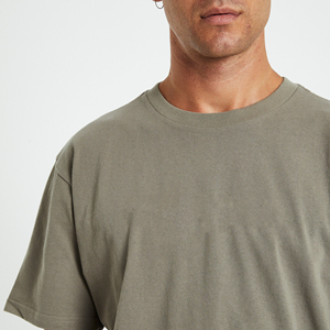 Heavyweight 100% Cotton Casual Solid Regular Fit Custom Mens T-Shirt Printing Blank <b>White</b> <b>Tee</b>-shirt Plus Size - Product Image 2