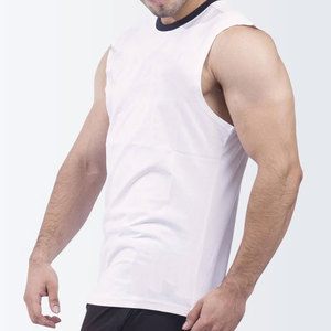 High Quality Loose Design Slim Fit Breathable Streetwear Fashionable <b>Singlet</b> Top Wholesale Hot Selling Cut Out Tank Top <b>Men</b> - Product Image 6